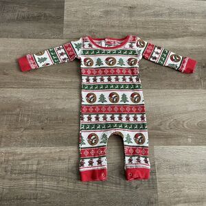 Buc-ee’s Size 3M Baby One Piece Romper Christmas Xmas Gingerbread